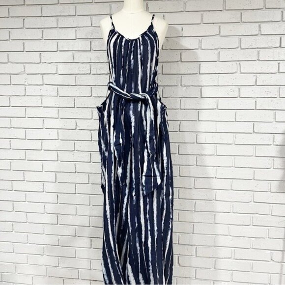 Anthropologie “The Mason” Tie-Front Jumpsuit • Size Medium • Belted Waist - Picture 2 of 8